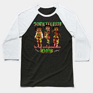 Happy Juneteenth Celebration, Betty Boop Heritage Art Baseball T-Shirt